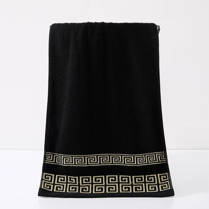 Toalha 100% Algodão Puro 34x73 cm // Toalhas Bordadas p/ Adultos // Toalhas de Rosto Macias e Espessas de Secagem Rápida // Super Absorventes