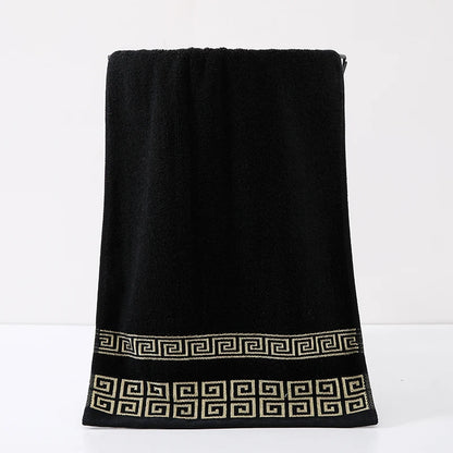 Toalha 100% Algodão Puro 34x73 cm // Toalhas Bordadas p/ Adultos // Toalhas de Rosto Macias e Espessas de Secagem Rápida // Super Absorventes