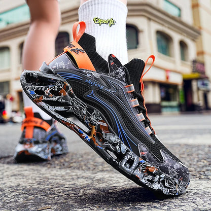 Tênis de Luxo Casuais Masculinos // Tênis de Corrida // Sapatos Respiráveis // Mocassins da Moda