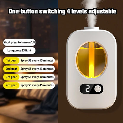 Difusor Automático de Aromaterapia // Aromatizador de Ambiente para Banheiro e Lavabo // Dispensador de Óleo Essencial e Umidificador