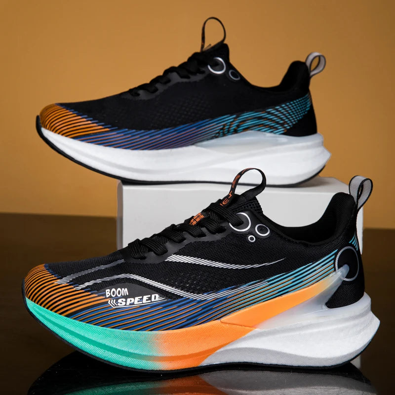 Tênis de Corrida de Maratona Profissional Unissex c/ Placa de Carbono // Absorção de Impacto // Ultraleve e c/ Suporte Estável. Modelo 2026.