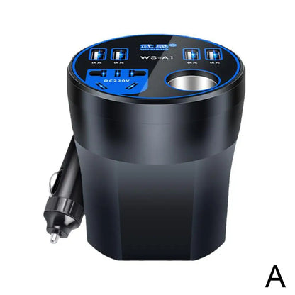 200W Multi-function Car Power Inverter 12V/24V To 220V Converter Led Display Charger Socket Fast Charging Car Accessories