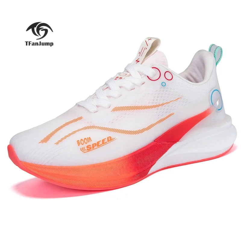 Tênis de Corrida de Maratona Profissional Unissex c/ Placa de Carbono // Absorção de Impacto // Ultraleve e c/ Suporte Estável. Modelo 2026.