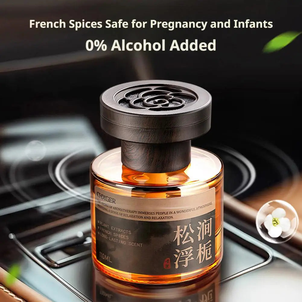 Perfume Automotivo de 110 ml // Aromatizador de Longa Duração // Difusor de Óleo Essencial e Eliminador de Odores para Carros e Decoração de Interiores