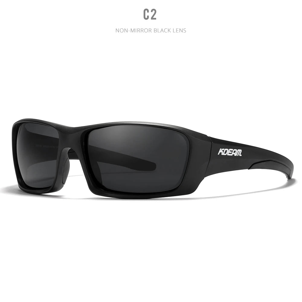 Óculos de Proteção Esportivos de Alta Qualidade KDEAM TR90 // Com Lentes Polarizadas // Ideais p/ Caminhadas e Pesca // Com Estojo c/ Zíper.