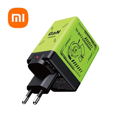 Carregador Ultrarrápido Xiaomi GaN120W c/ Cabo Lightning Tipo C Retrátil // Com Adaptador de Carregamento Rápido p/ IPhone 16,/ iPad / Samsung e Huawei