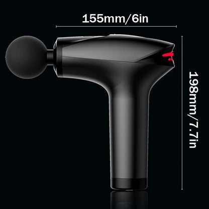 Pistola de Massagem Portátil Percussiva Profissional para Massagem Muscular Profunda // Ideal p/ Relaxamento Corporal, Pescoço e Costas, Fitness e Emagrecimento.