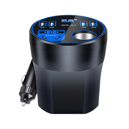 200W Multi-function Car Power Inverter 12V/24V To 220V Converter Led Display Charger Socket Fast Charging Car Accessories