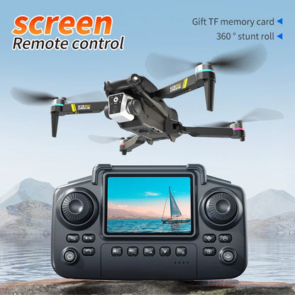Drone Profissional K13MAX RC 8K HD Câmeras // WIFI FPV // Altura Segurar Gesto // Fotografia // Quadricóptero Dobrável // Tela Controle Remoto GIF