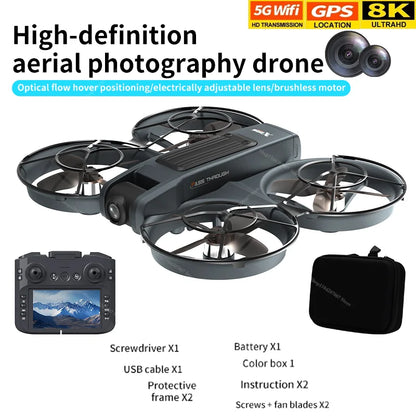 NOVO Drone X266 Original 8K WIFI / GPS // Fotografia Aérea Profissional HD // Controle Remoto Aeronave // HD Câmera Dupla // Quadricóptero Brinquedo UAV