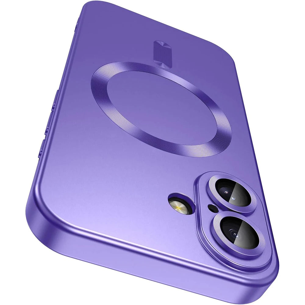 Capas p/ iPhone 16 Plus com Carregamento Magnético s/ Fio MagSafe e Proteção Traseira p/ a Câmera.
