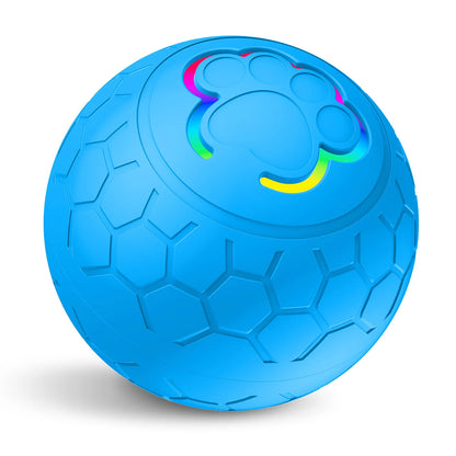 Bola de Brinquedo Inteligente p/ Cães // Eletrônica e Interativa // Com USB // Que Quica e Rola Automaticamente // Com Luzes RGB
