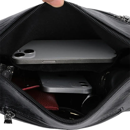 Bolsa Feminina de Couro Macio de grife // Modelo 2026 // Luxuosa, p/ Ombro ou Transversal // Com Grande Capacidade.