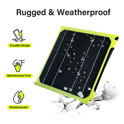 Painel Fotovoltaico JMUYTOP para Acampamento ao Ar Livre // Banco de Energia Solar USB + PD // 5v/9v/12v // Painéis de Carga p/ Telefone Celular, Portátil,  21w