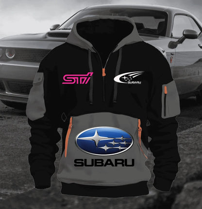 Macacão de Corrida SUBARU 2025 // Novo Moletom Masculino de Lã // Tendência Jovem // Modelagem Folgada // Pulôver c/ Vários Bolsos // Moletom Esportivo Casual, tamanhos P-5XG