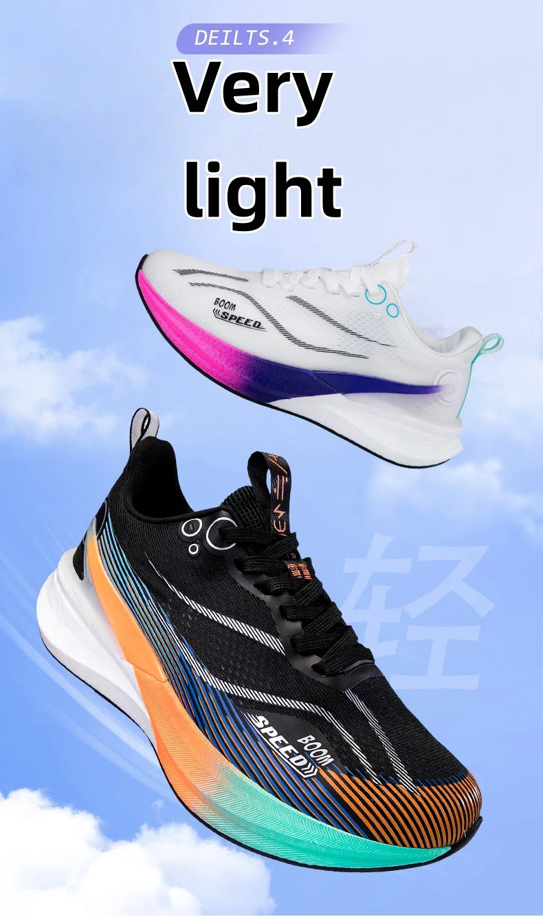 Tênis de Corrida de Maratona Profissional Unissex c/ Placa de Carbono // Absorção de Impacto // Ultraleve e c/ Suporte Estável. Modelo 2026.