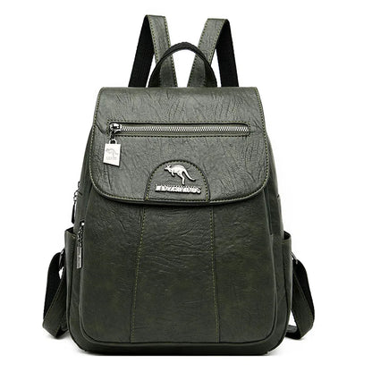 Hot Sell Women Soft Leather Backpacks Vintage Female Shoulder Bags Sac a Dos Casual Travel Ladies Bagpack Mochilas School Bags
