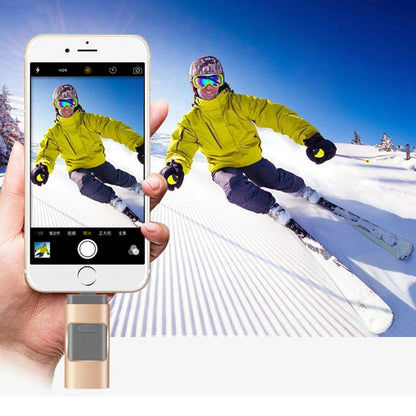 Pen Drive USB OTG de Alta Velocidade (512GB, 256GB, 128GB) // Armazenamento Externo p/ iPhone, Android e PC (Transferência de Fotos, Vídeos e Arquivos)