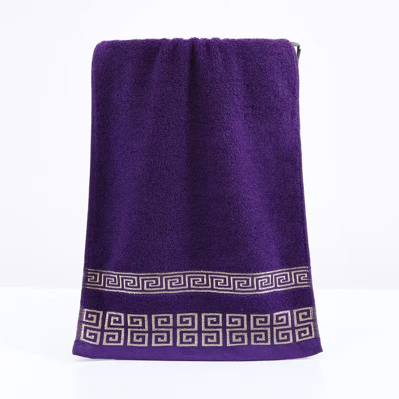 Toalha 100% Algodão Puro 34x73 cm // Toalhas Bordadas p/ Adultos // Toalhas de Rosto Macias e Espessas de Secagem Rápida // Super Absorventes