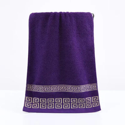 Toalha 100% Algodão Puro 34x73 cm // Toalhas Bordadas p/ Adultos // Toalhas de Rosto Macias e Espessas de Secagem Rápida // Super Absorventes