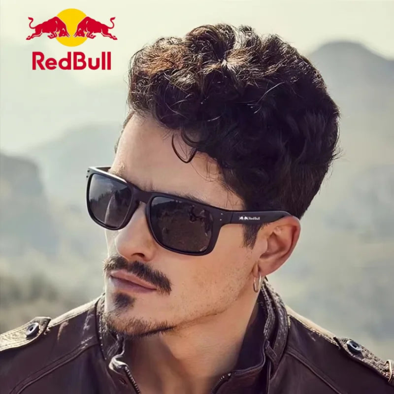 Óculos de Sol Quadrados Polarizados Red Bull Fashion F1 Unissex // Acabamento de Alta Qualidade // Proteção UV
