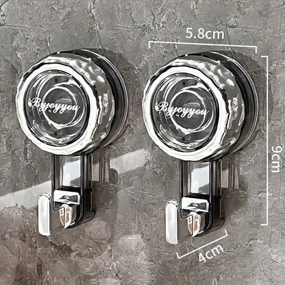 Ganchos de Ventosa Potentes e Modernos // Reutilizáveis p/ Chuveiro // Resistentes e que Não Deixam Marcas.