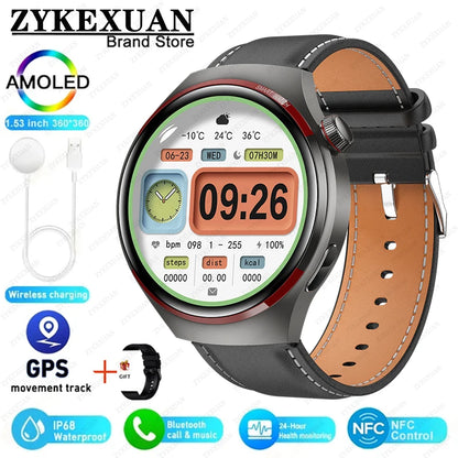 Novo Relógio Inteligente HUAWEI Watch 4 PRO 2025 Unissex // Tela AMOLED HD // Chamada Bluetooth // GPS, NFC // Frequência Cardíaca // Esportivo