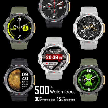 Relógios Inteligentes para Homens 2024 // Smart Watch Men Android Bluetooth Call IP68 // À Prova d'água // Pressão Arterial Fitness // Tracker Smartwatch Feminino