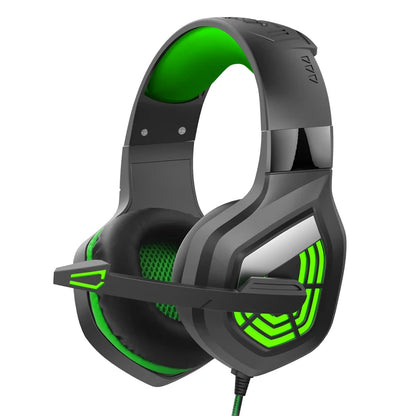 Fone de Ouvido para jogos G7 // Microfone c/ Cancelamento de Ruído // Som Surround, 3,5 mm // Luzes LED com Fio // Fone de ouvido para Jogos // PC e Laptop