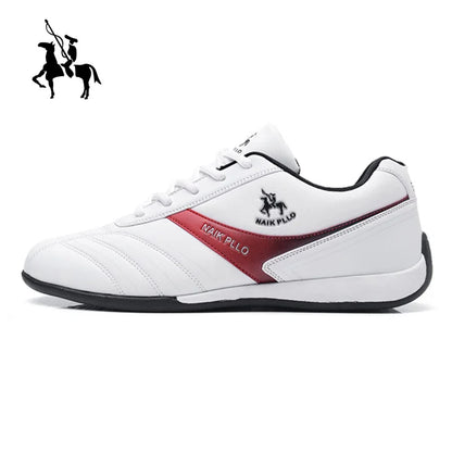 Sapatos Masculinos // Calçados Esportivos Baixos // Simples e Modernos // Tênis de Couro