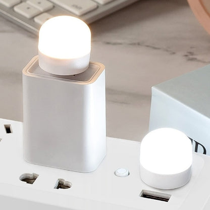 Mini Luz Noturna BAPPSUS USB Quente/Branco // 1-10 pçs // Proteção para os Olhos // Luz de Leitura USB Plug // Carregamento de Energia Móvel Led Night