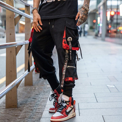 Hip Hop Cargo Pants Masculino // Street Wear Algodão Jogging // Moda Sweatpants Masculino Casual // Harlem Pants Summer Harajuku Pants // Linda Calça Hip Hop Cargo Pants