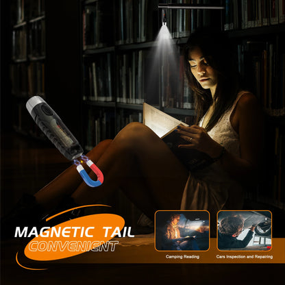 Lanterna Portátil TUNNAGE S12 PLUS Super Brilhante // 600 Lúmens // À Prova d'água // Com LED // Tipo Chaveiro // Bateria Integrada e Fecho Magnético.