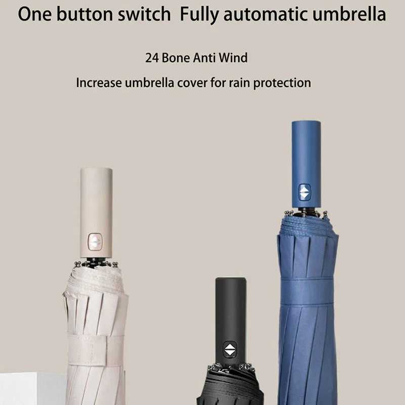 Guarda-chuva Reforçado c/ 24 Varetas // Guarda-Chuva Resistente e Durável // À Prova de Vento // Guarda-Chuva c/ Proteção UV p/ Dias Ensolarados.