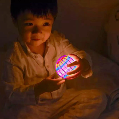 Bola Voadora Boomerang Drone Flyorb Magic // Com Luzes LED // Presente Hover Ball Fly // Nova Orb Flying Spinner Fidget // Brinquedos p/ Crianças e Família