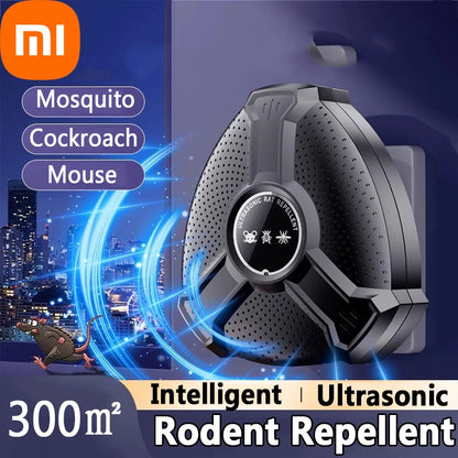 Xiaomi Repelente Ultrassônico Inteligente de Roedores de Alta Potência // Para Cozinhas de Depósito // Para Afastar Ratos, Baratas e Mosquitos // Para Uso Doméstico