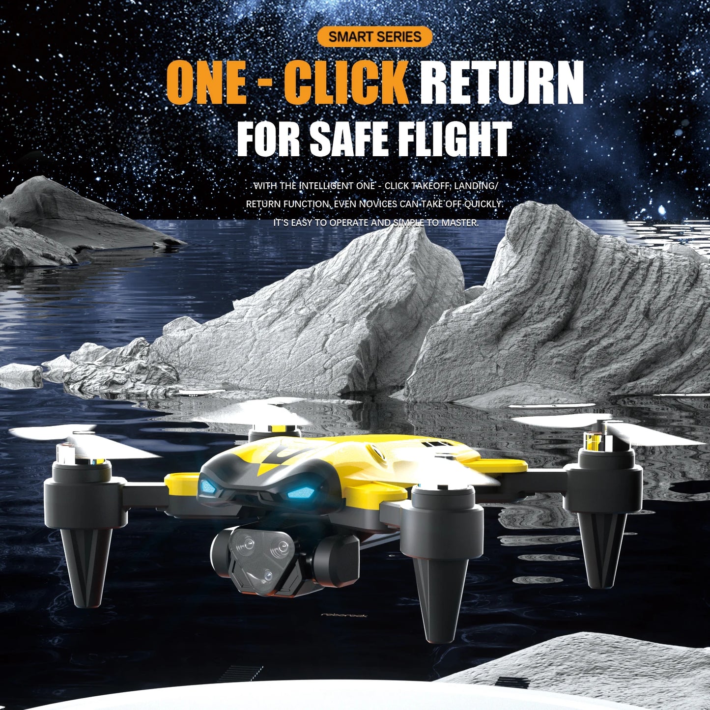 Drone Profissional M5 8K c/ Grande Angular // Três Câmeras // Prevenção de Obstáculos // GPS 5G // Posicionamento de Fluxo Óptico // Quadricóptero RC s/ Escovas