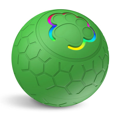 Bola de Brinquedo Inteligente p/ Cães // Eletrônica e Interativa // Com USB // Que Quica e Rola Automaticamente // Com Luzes RGB