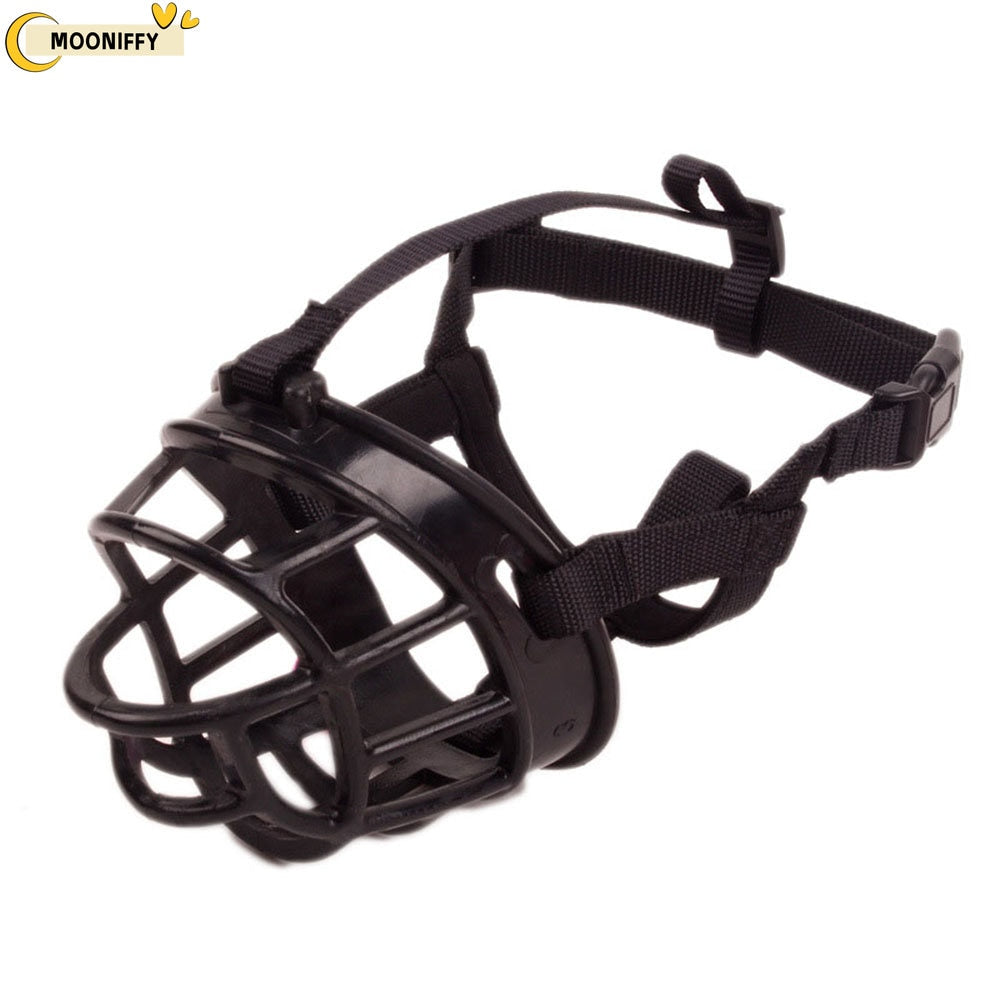 Focinheira de Silicone Macio para Cães de Estimação // Cesta Respirável, Confortável para Cães Pequenos, Médios, Grandes e X-Grandes