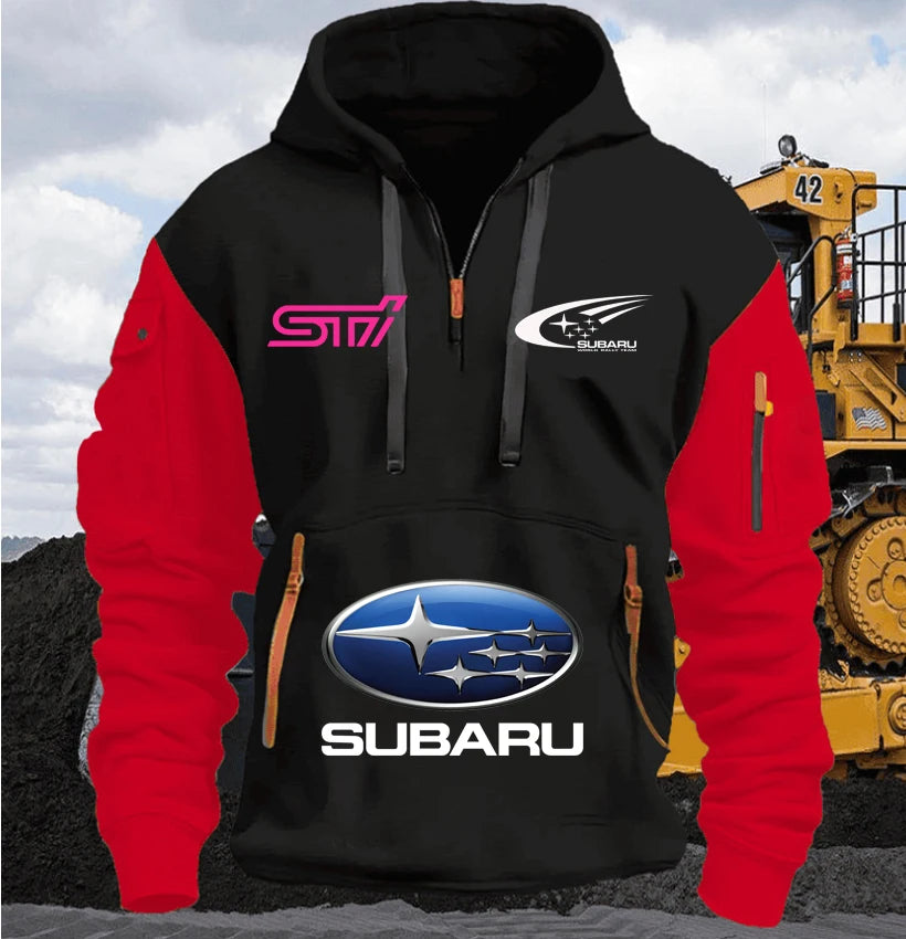 Macacão de Corrida SUBARU 2025 // Novo Moletom Masculino de Lã // Tendência Jovem // Modelagem Folgada // Pulôver c/ Vários Bolsos // Moletom Esportivo Casual, tamanhos P-5XG