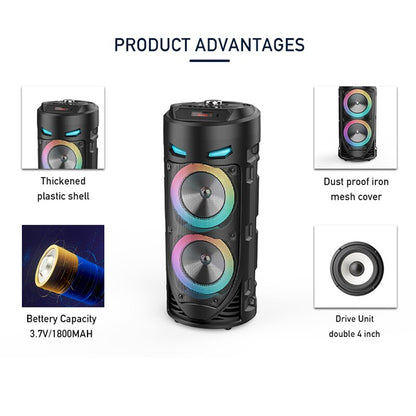 Coluna Sem Fio de 30 W // Alto-Falante Portátil Estéreo de Grande Potência // Maravilhoso Subwoofer, Alto-Falantes para Festas com Microfone