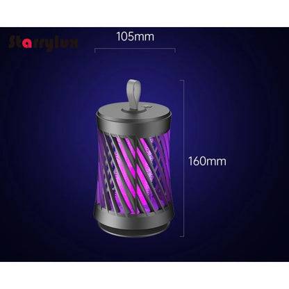 Mata-Mosquitos Recarregável via USB // Eletrocutador Elétrico // Armadilha de Sucção Portátil p/ uso Interno e Externo // Seguro p/ Crianças.