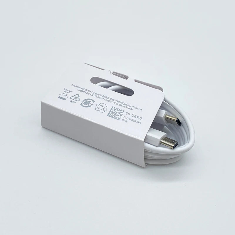 Carregador Samsung Original Super Rápido de 25W com USB Tipo C // Para Galaxy S24 S23 S20 S21 S22 Plus A54 A34, Flip e Fold 5 6 4