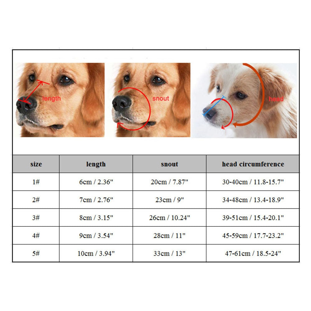 Focinheira de Silicone Macio para Cães de Estimação // Cesta Respirável, Confortável para Cães Pequenos, Médios, Grandes e X-Grandes