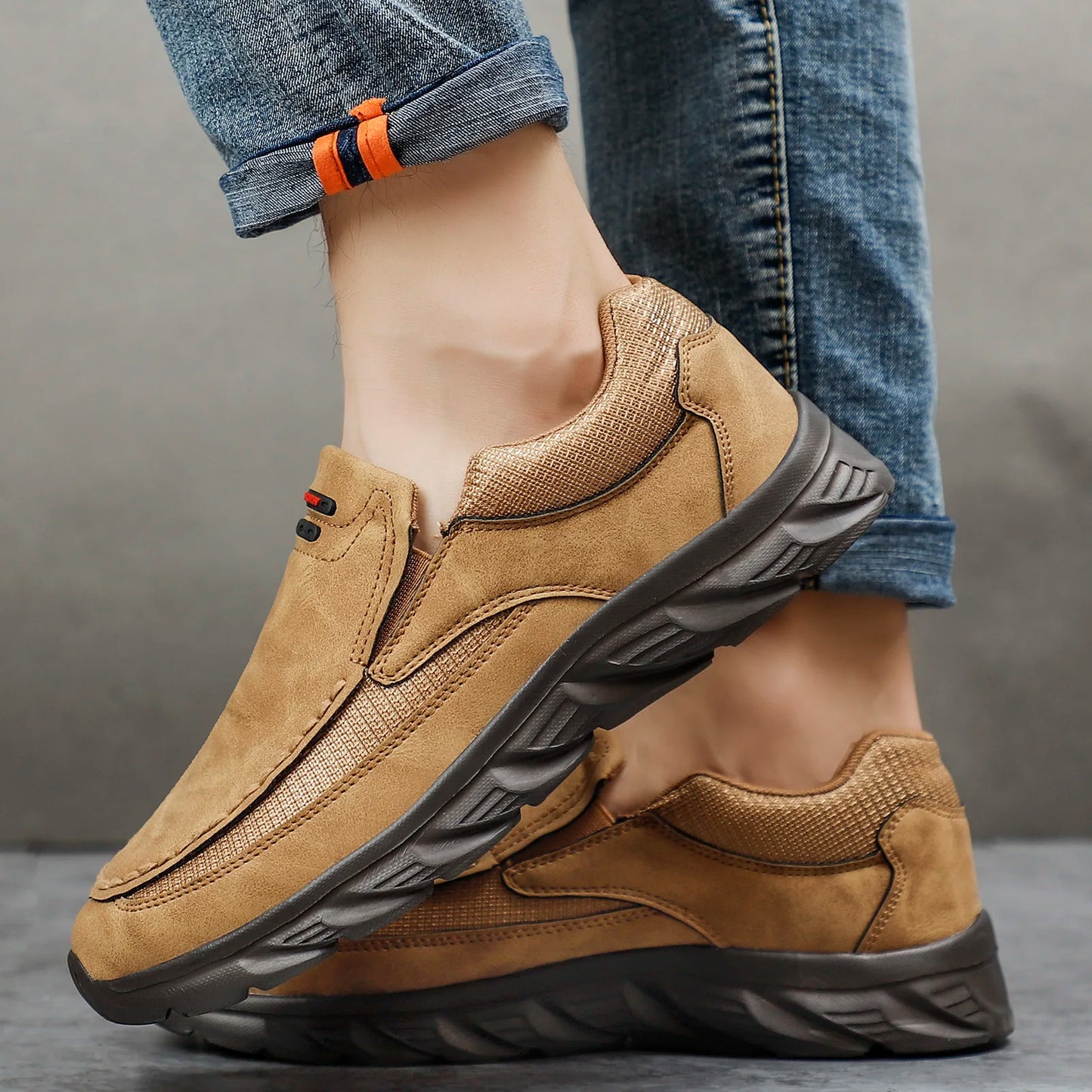 Mocassins Masculinos PUAMSS s/ Cadarço // Calçados Casuais Masculinos // Tênis Confortáveis p/ Caminhada // Calçados Masculinos de Luxo
