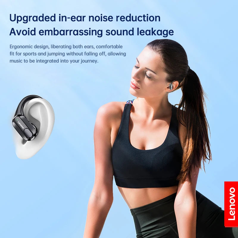 Fones de Ouvido Esportivos s/ Fio Lenovo XT80 Originais // Com Microfone // Display LED de Energia // Som Estéreo de Alta Fidelidade // Bluetooth 5.3 TWS