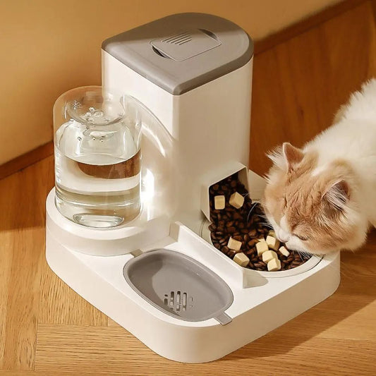 Alimentador HobbyLane Automático, 2 em 1 para Animais de Estimação // Fonte Potável para Cães e Gatos // Prático e Eficiente!!!