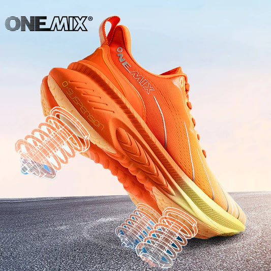 Tênis de Corrida Feminino ONEMIX c/ Amortecimento //  Antiderrapante // Para Outono e Inverno // Com Cadarço // Perfeito p/ Pular Corda, Dança e Atividades ao Ar Livre