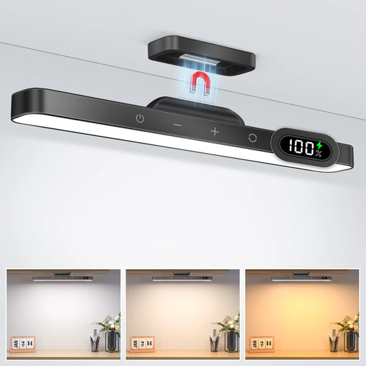 Luz Noturna Regulável WILLED de 5 W // 3 Cores // Luz de Maquiagem Ajustável c/ 2500 mAh // Recarregável // Para Armário, Mesa de Cabeceira, etc
