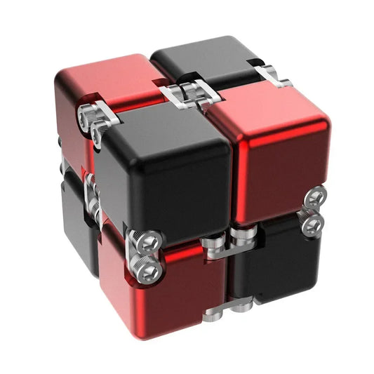 Cubo Mágico Infinito de Metal c/ Design Moderno // Novo, Único e Aprimorado // Desmontável e Montável // Brinquedo p/ Desenvolvimento de Inteligência e Alívio de Estresse